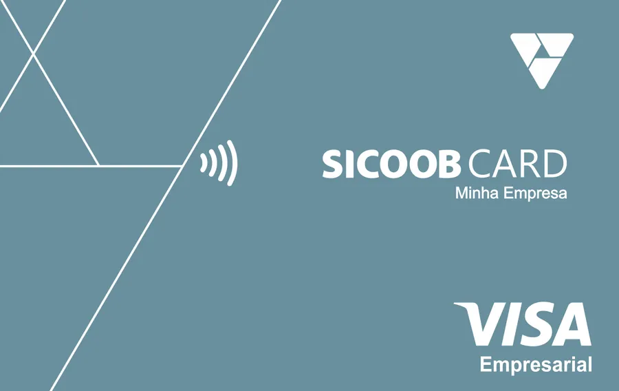 Cartão PVC Sicoobcard Minha Empresa Visa Empresarial