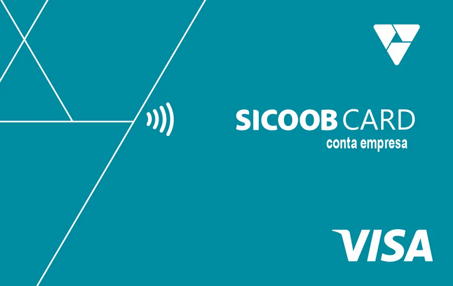 Cartão PVC Sicoobcard Conta Empresa Visa