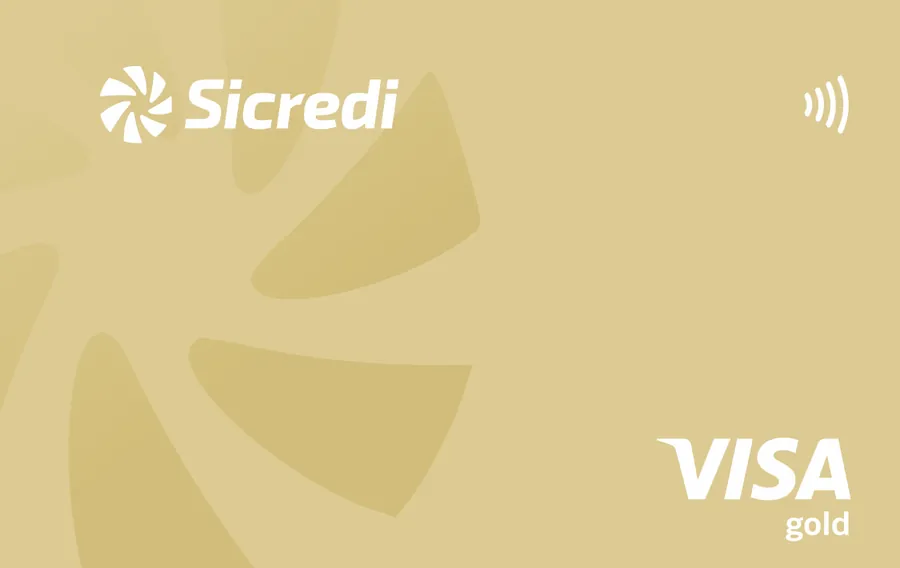 Cartão PVC Sicredi Gold Visa