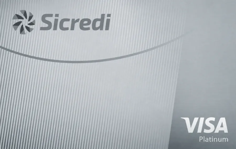 Cartão PVC Sicredi Visa Platinum Ondas