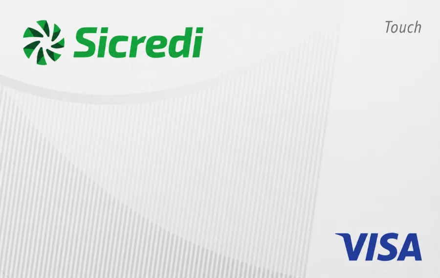 Cartão PVC Sicredi Touch Visa
