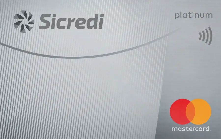 Cartão PVC Sicredi Mastercard Platinum Ondas