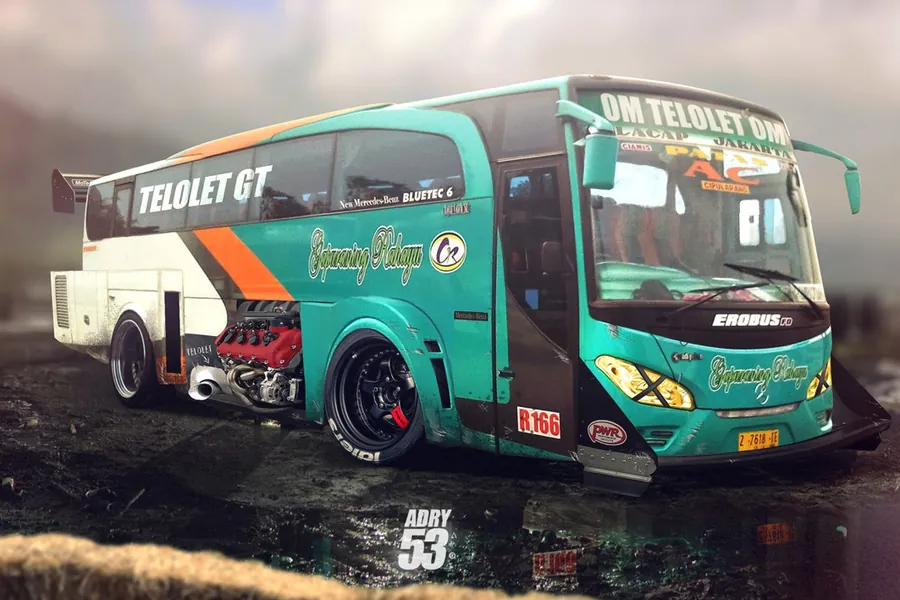 Adesivo para cartão Ônibus Personalizado Verde
