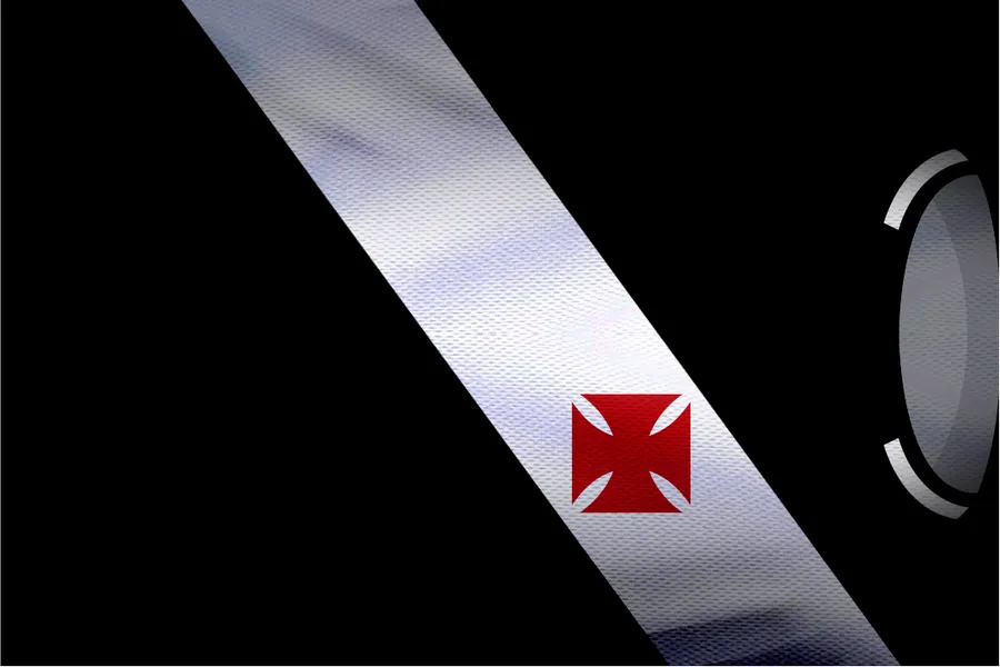 Adesivo para cartão Vasco Cruz de Malta Prata (frente e verso)