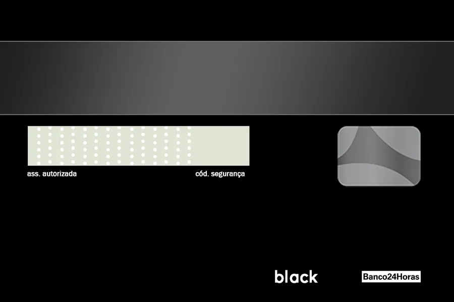 Adesivo para cartão Verso Preto Black