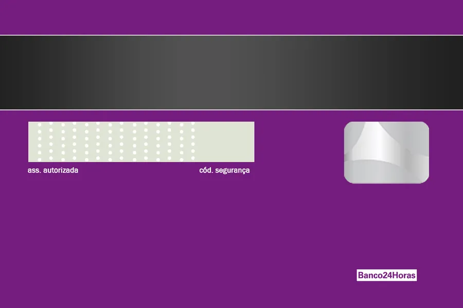 Adesivo para cartão Verso Roxo